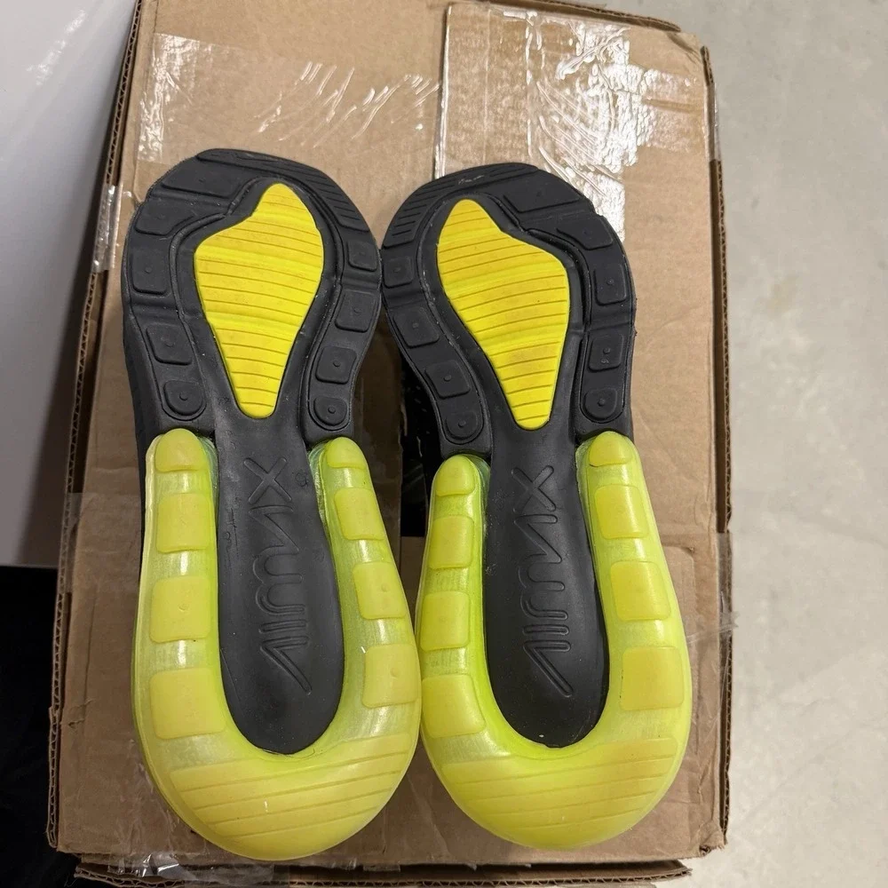 Nike Air Max 270 Anthracite Volt Black Neon Green AH8050-017 Mens 12.5 - Picture 8 of 9